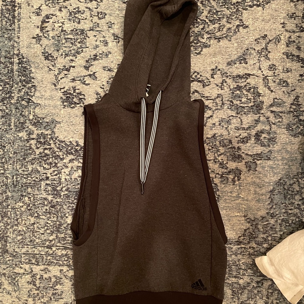 Adidas sleeveless hoodie
